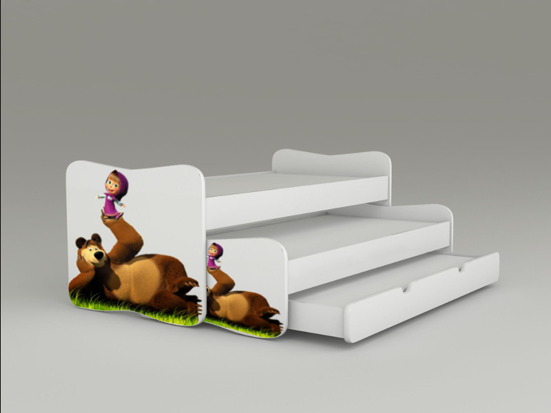 Becks postel pre tri deti Máša a medveď